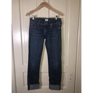 Hudson Ginny Crop Straight With Cuff Jeans Size 26